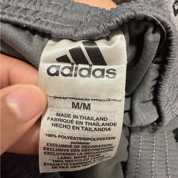 Adidas dark grey athletic shorts - Picture 2 of 3